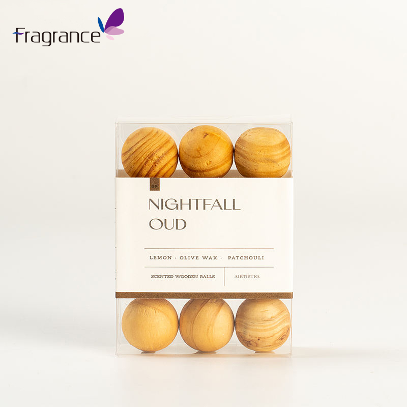 Utilice ampliamente bolas de madera perfumadas del cajón de la caja del Pvc de 12 granos para la ropa